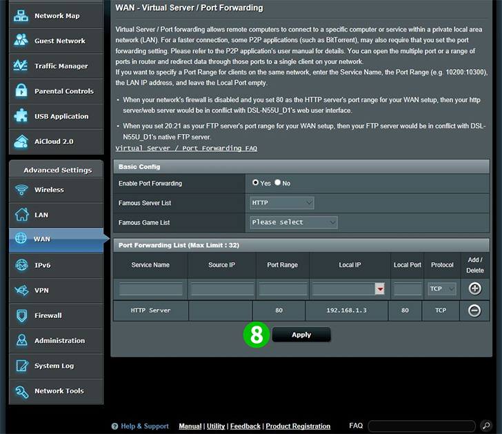 ASUS DSL-N55U_D1 Step 8