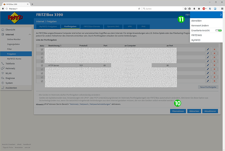 AVM FRITZ!Box 3390 Steps 10-11