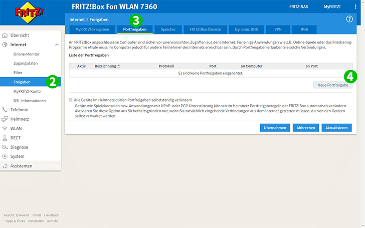 AVM FRITZ!Box 7360 Steps 2-4