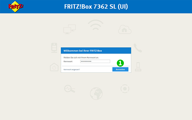 AVM FRITZ!Box 7362 SL Step 1