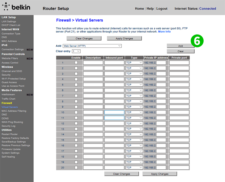 Belkin F9K1105 V1 Step 6