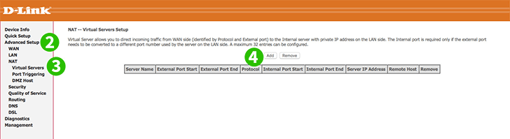 D-Link DSL-520B-SE Steps 2-4