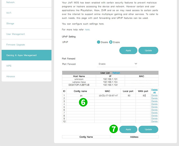 Jio JioFi 2 Steps 6-7