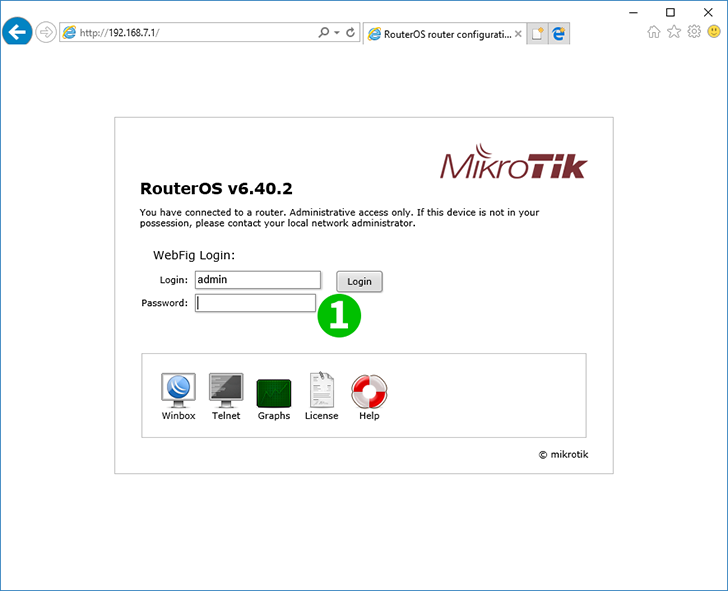 Mikrotik RB2011UiAS-2HnD-IN Step 1