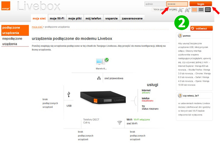 Orange Livebox 3.0 Step 2