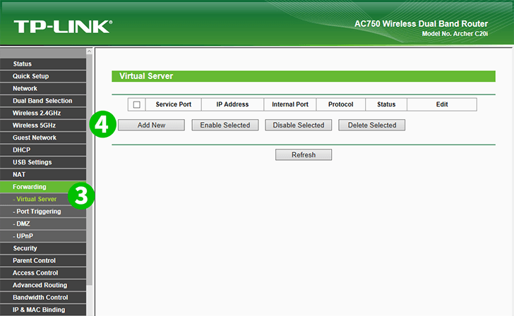 TP-LINK AC750 Archer C20i Steps 3-4