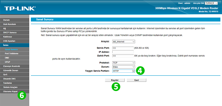 TP-Link TD-W9970 Steps 4-6